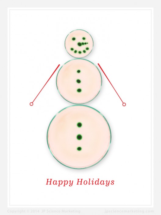 Snowman Biotech Holiday Card - JP Science Marketing